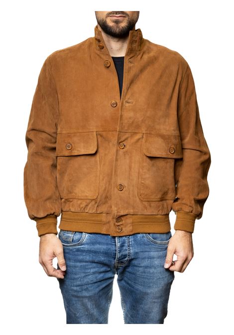 caramel suede jacket PK BY PASKAL | 003CAM-WHISKY